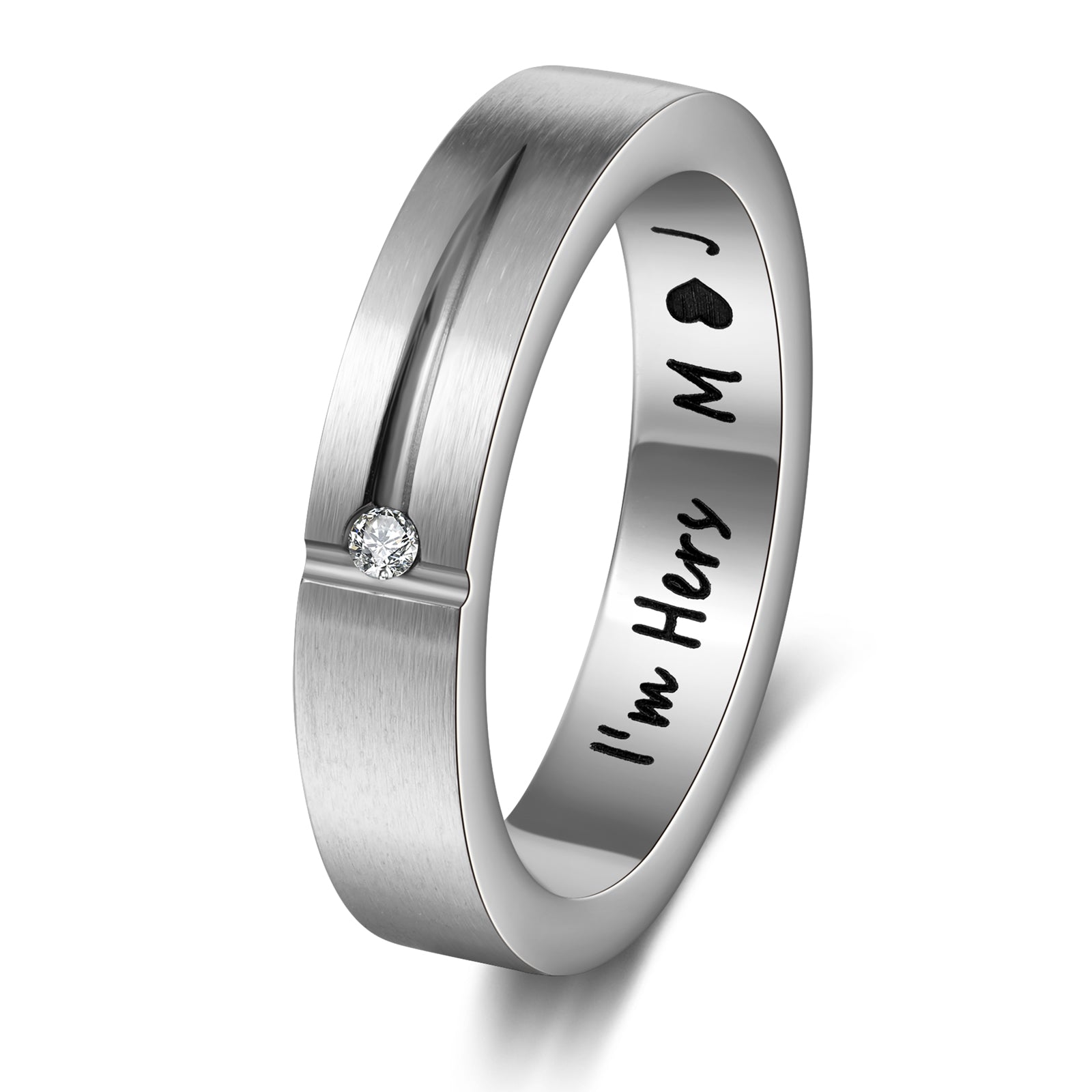 Custom Stainless Steel Couple Ring