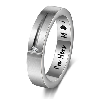 Custom Stainless Steel Couple Ring