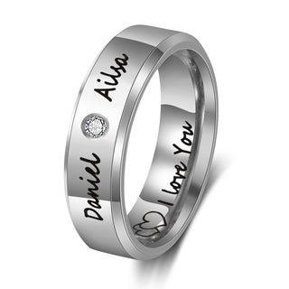 Custom Stainless Steel Couple Ring