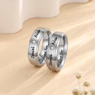 Custom Stainless Steel Couple Ring