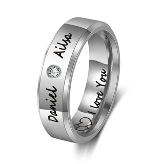 Custom Stainless Steel Couple Ring