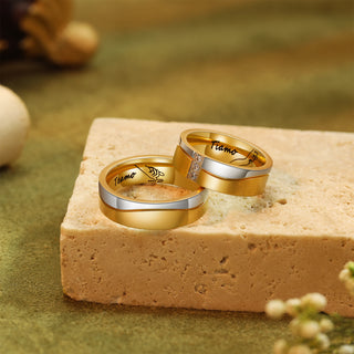 Custom Stainless Steel Couple Ring