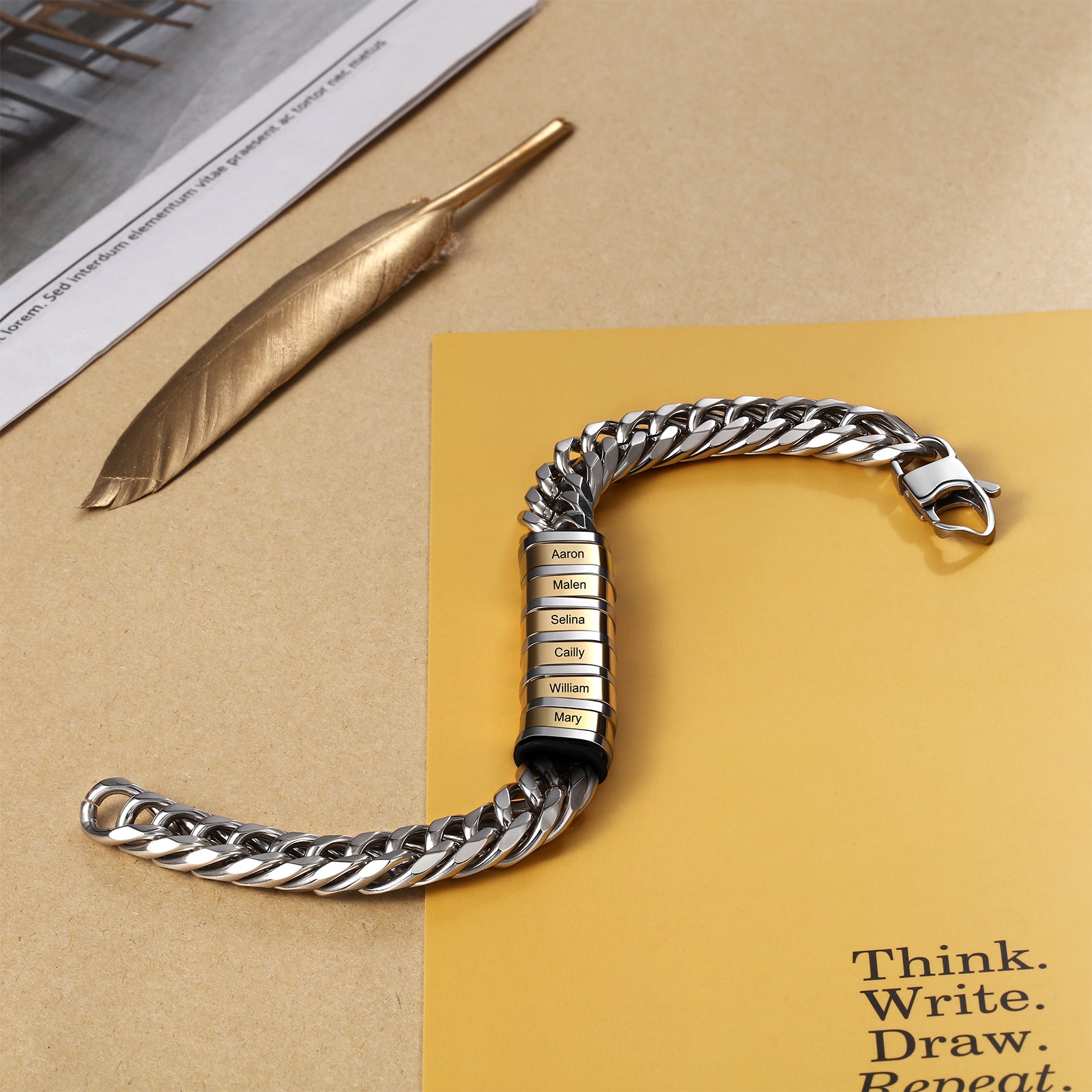 Personalized Stainless Steel Name Custom Bracelet