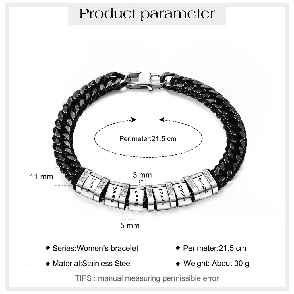 Personalized Stainless Steel Name Custom Bracelet
