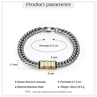 Personalized Stainless Steel Name Custom Bracelet