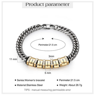 Personalized Stainless Steel Name Custom Bracelet