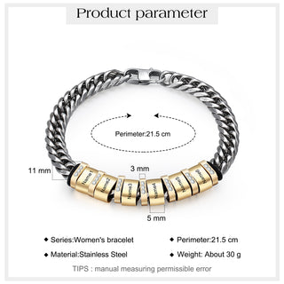 Personalized Stainless Steel Name Custom Bracelet