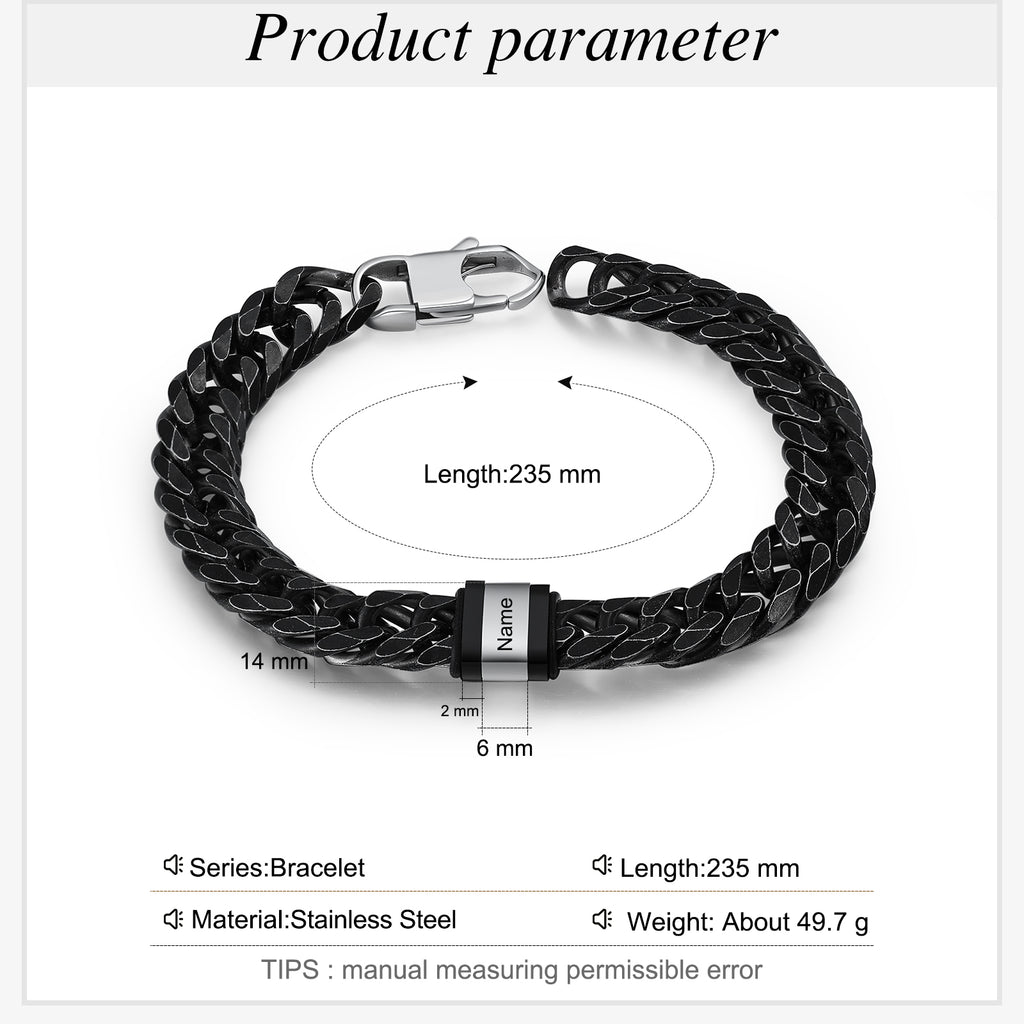 Personalized Stainless Steel Name Custom Bracelet