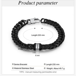 Personalized Stainless Steel Name Custom Bracelet