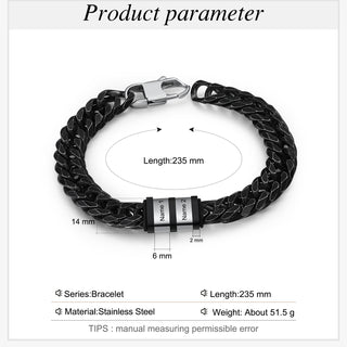 Personalized Stainless Steel Name Custom Bracelet