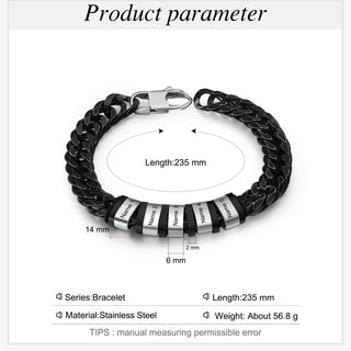 Personalized Stainless Steel Name Custom Bracelet