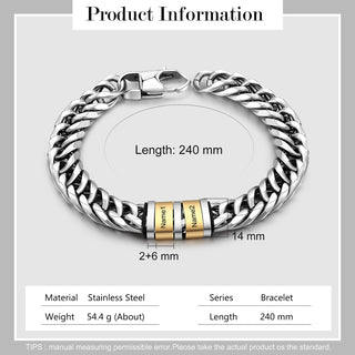 Personalized Stainless Steel Name Custom Bracelet