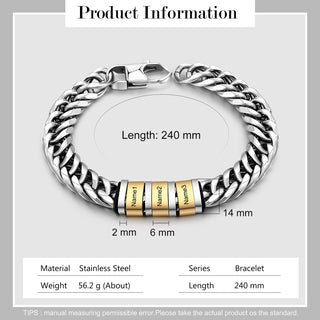 Personalized Stainless Steel Name Custom Bracelet