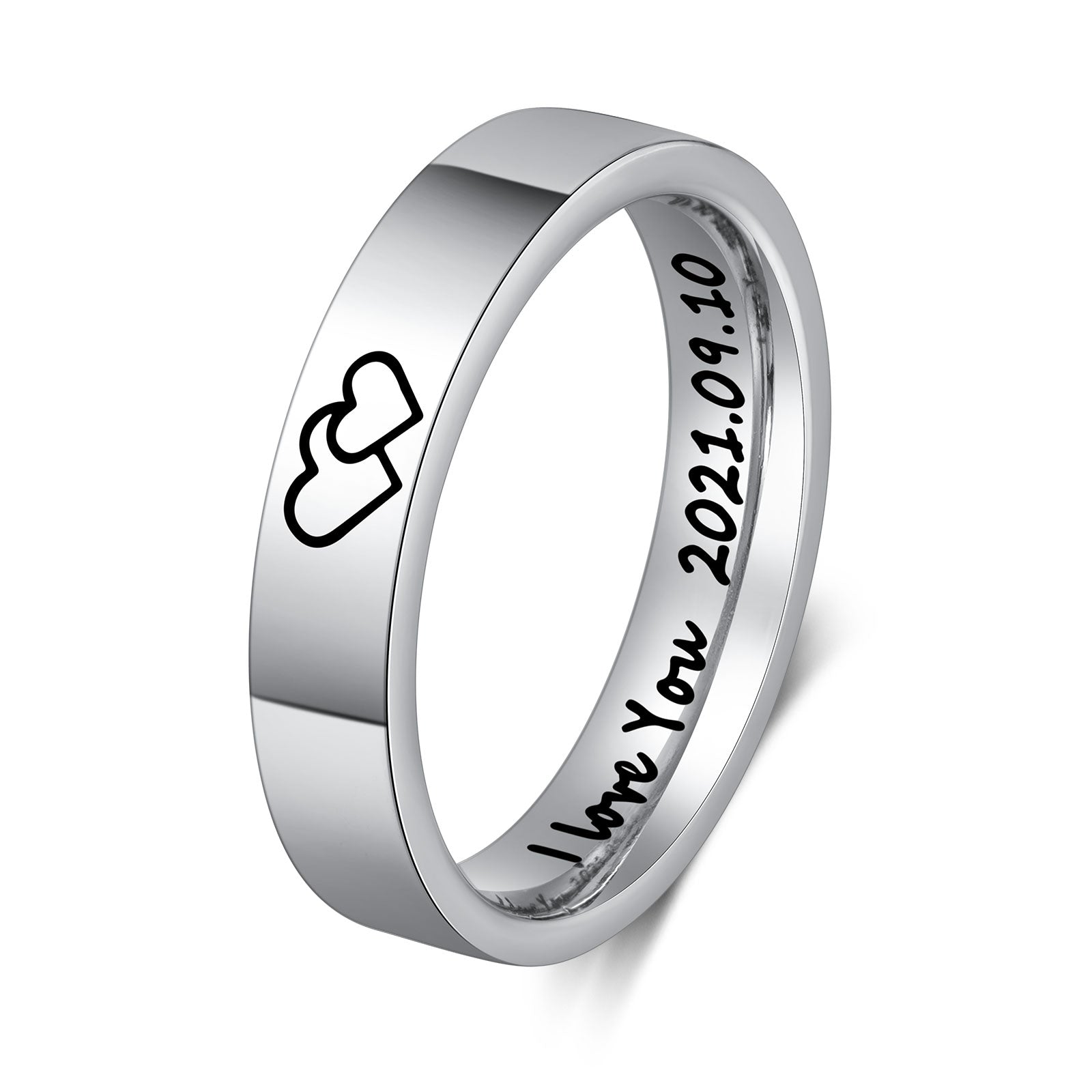 Custom Stainless Steel Couple Ring