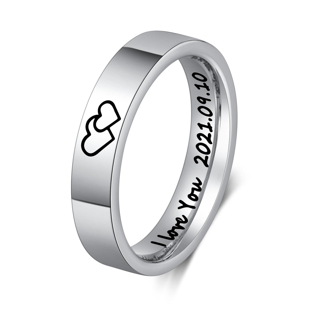 Custom Stainless Steel Couple Ring