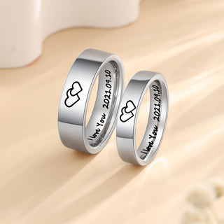 Custom Stainless Steel Couple Ring