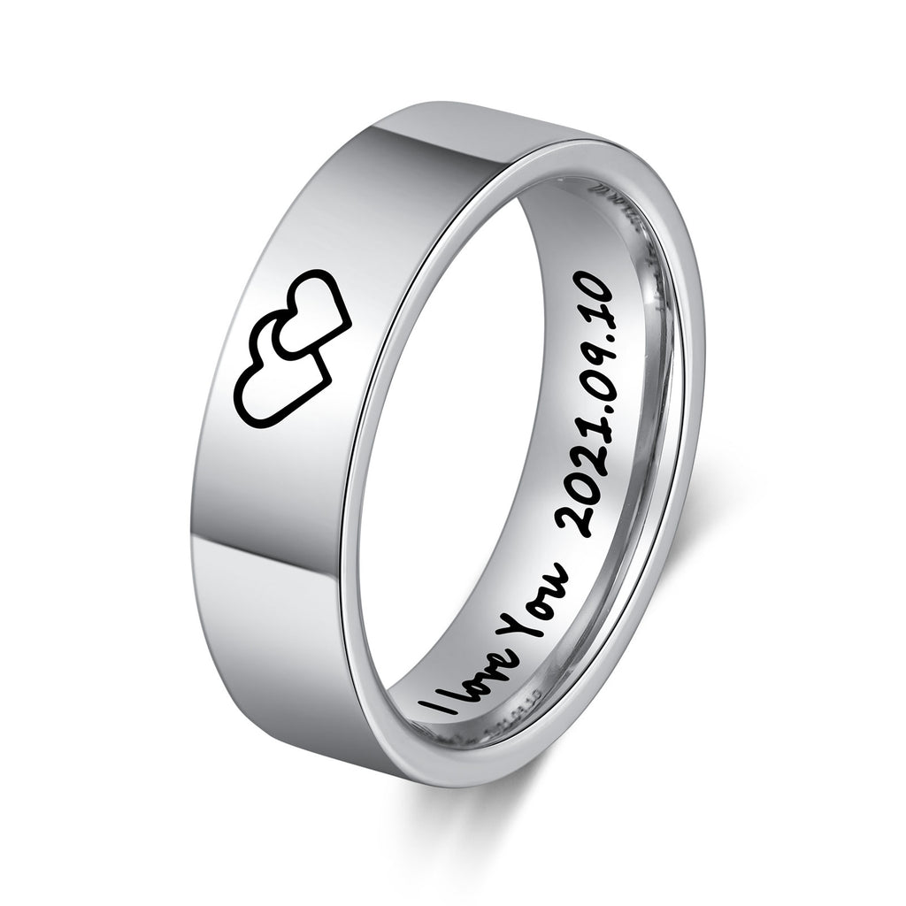 Custom Stainless Steel Couple Ring
