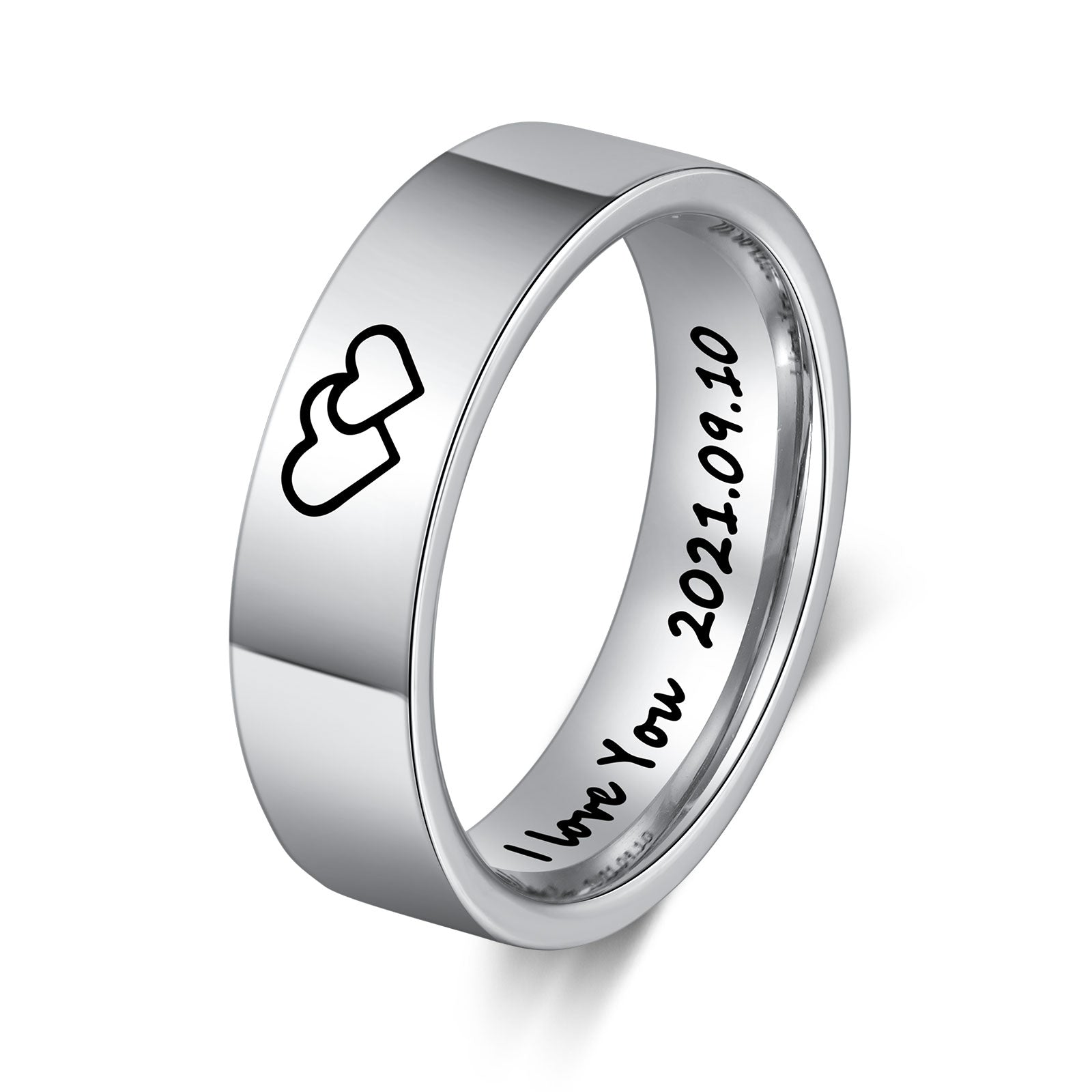 Custom Stainless Steel Couple Ring