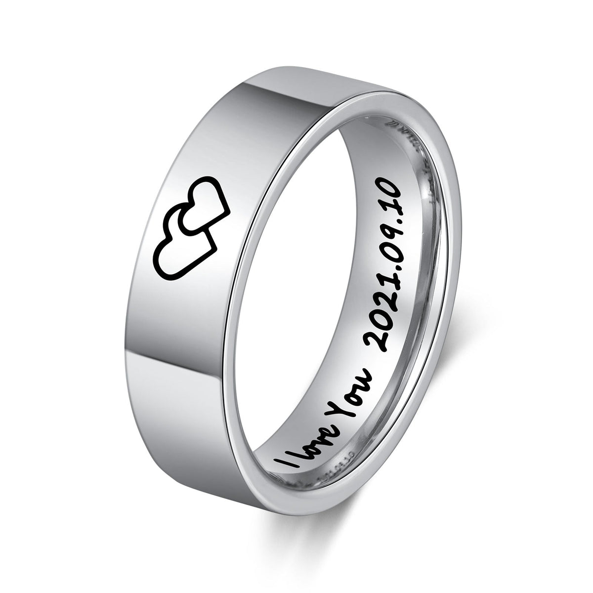 Custom Stainless Steel Couple Ring