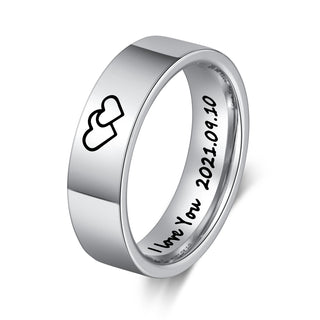 Custom Stainless Steel Couple Ring