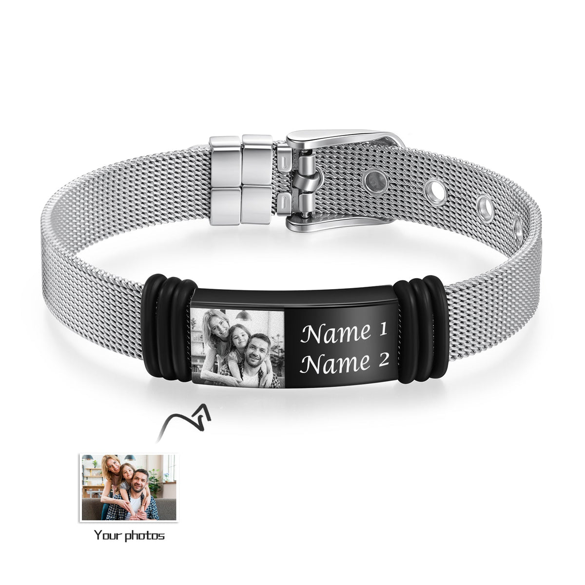 Custom Photo Stainelss Steel Bracelet