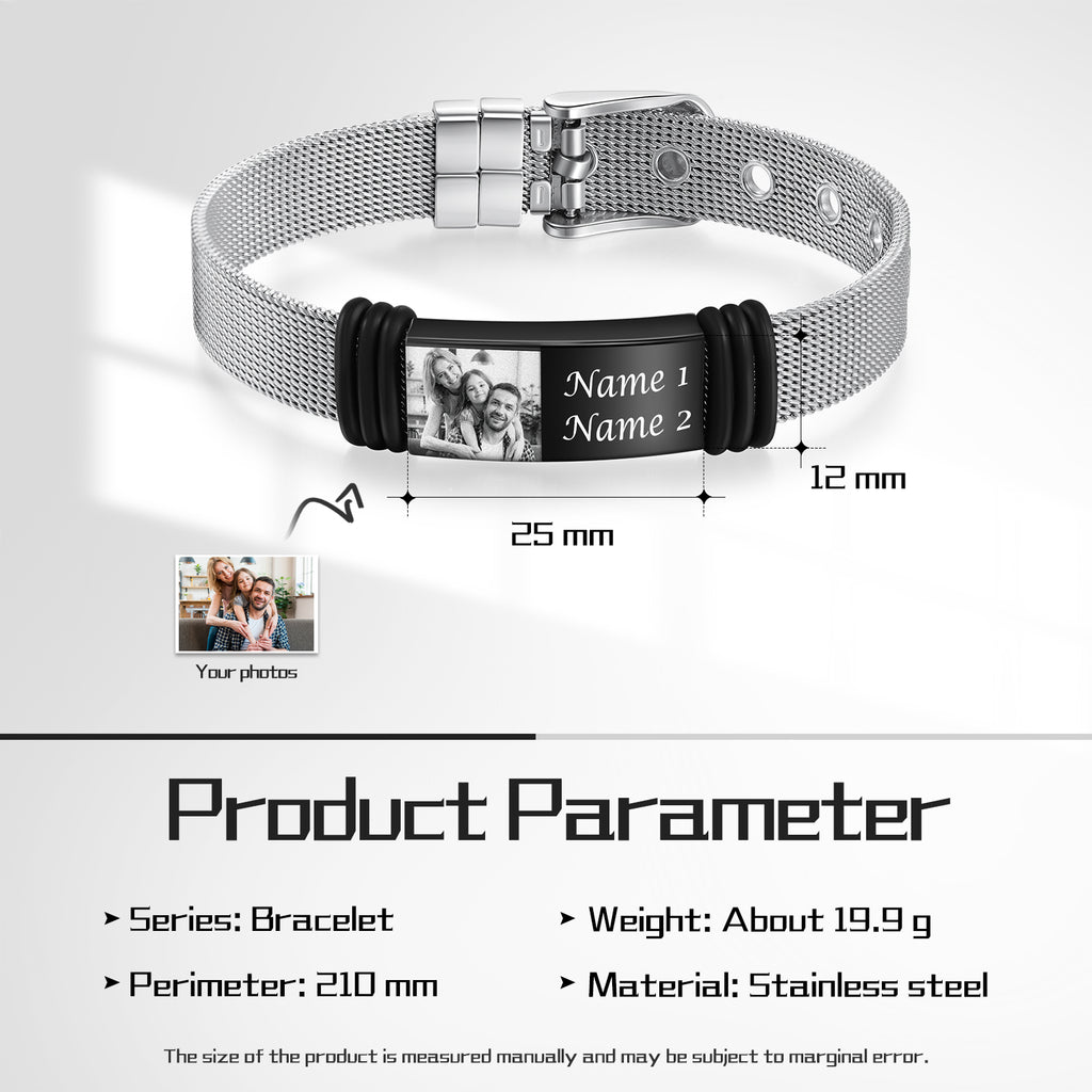 Custom Photo Stainelss Steel Bracelet