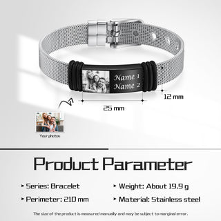 Custom Photo Stainelss Steel Bracelet