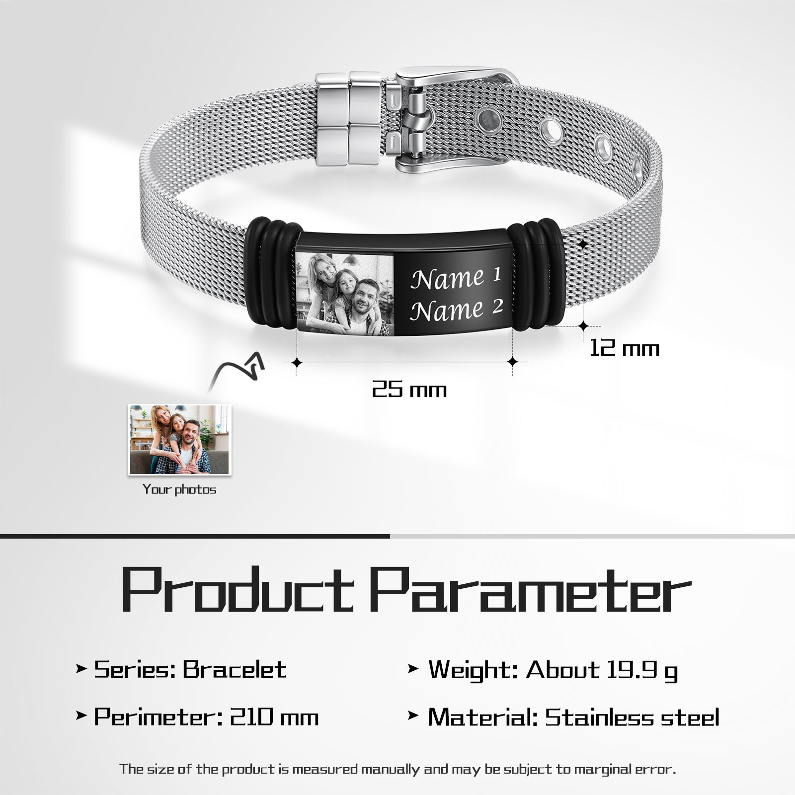 Custom Photo Stainelss Steel Bracelet