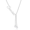 Custom Name Necklace with Pearl