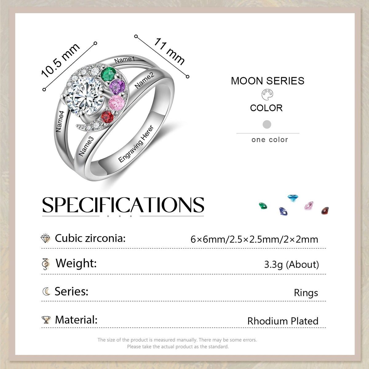 Custom Birthstone Ring