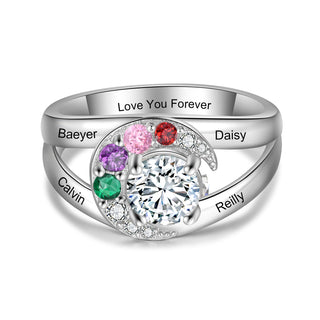 Custom Birthstone Ring