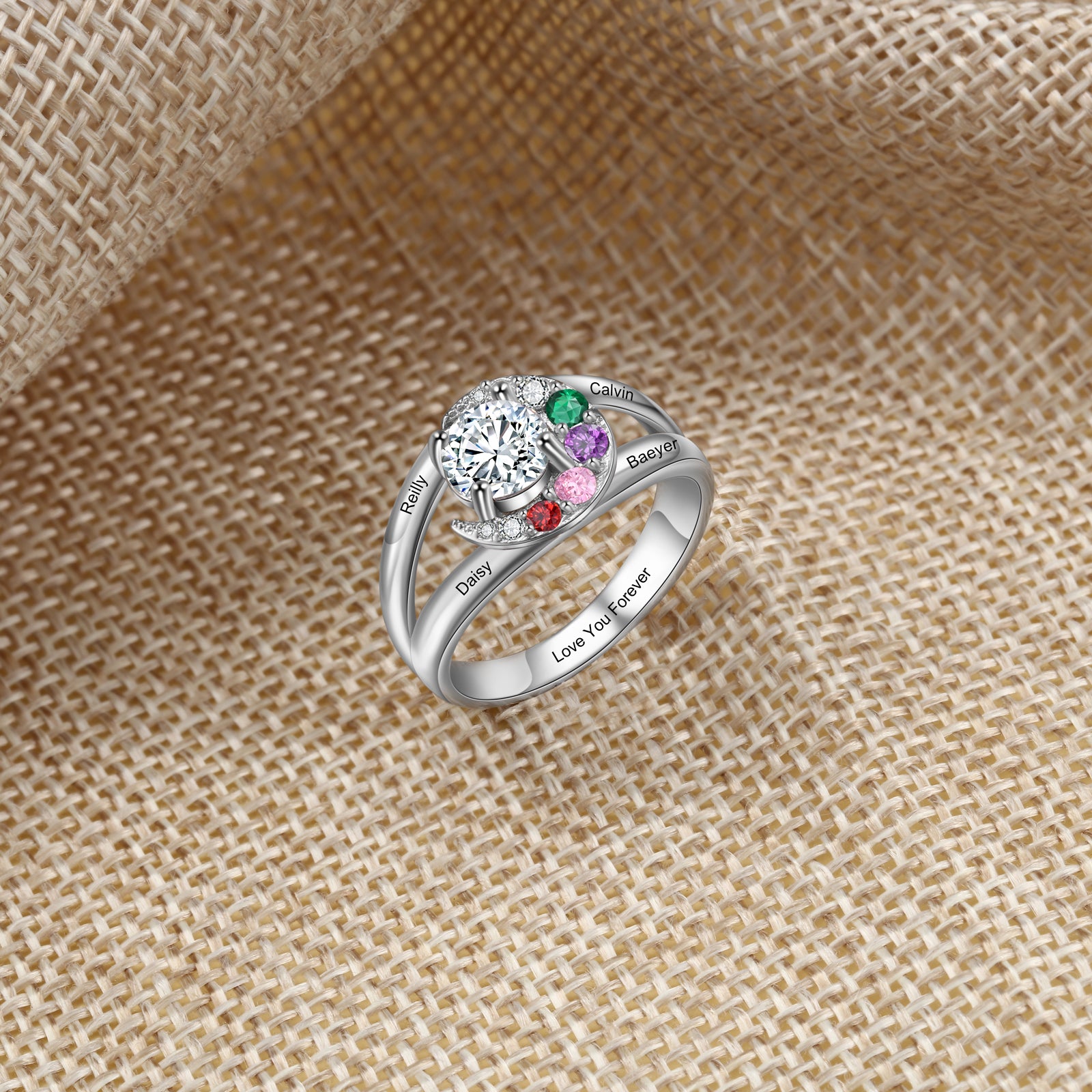 Custom Birthstone Ring