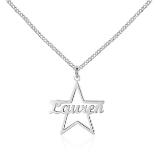 Custom Name Star Necklace