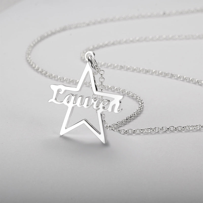 Custom Name Star Necklace