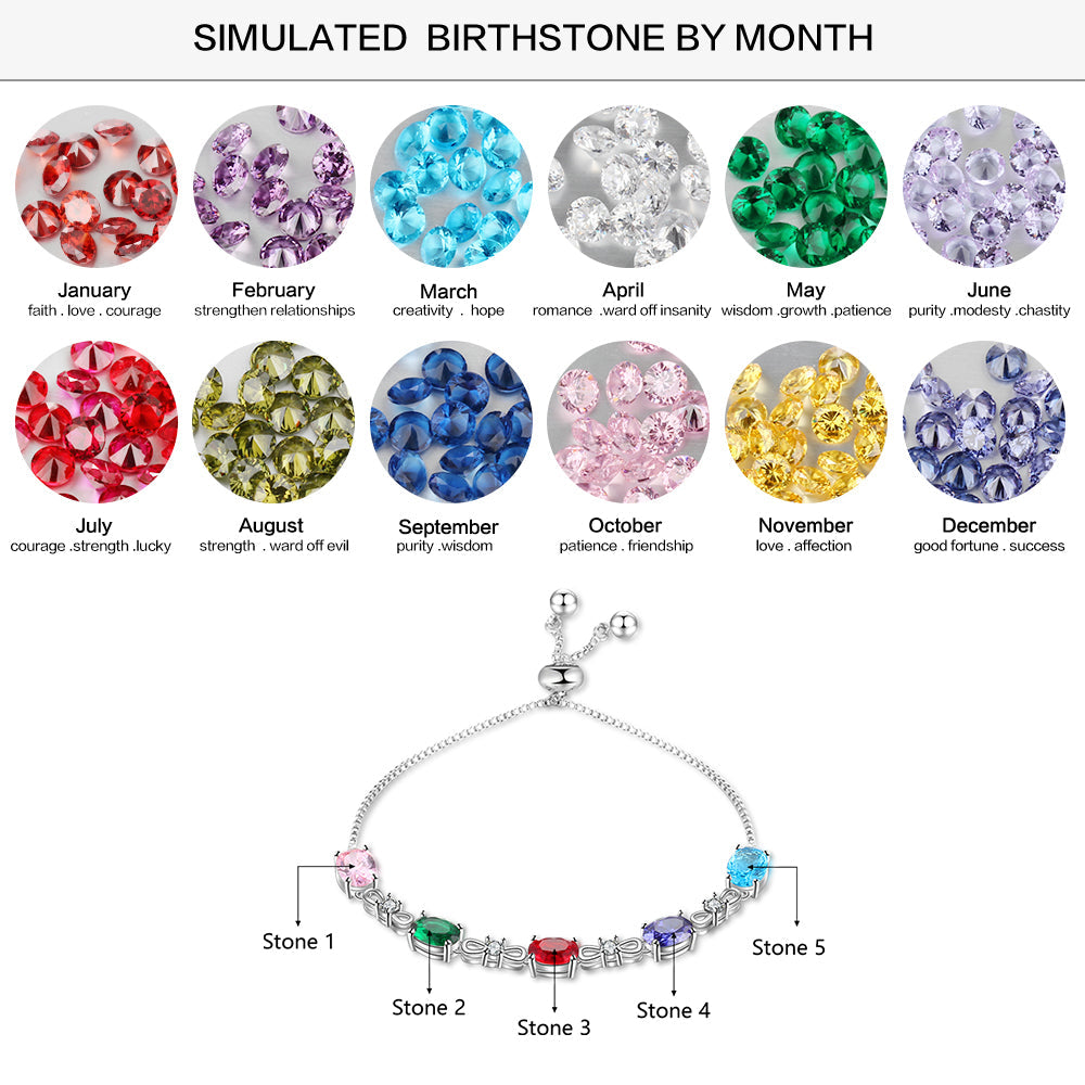 Custom Birthstone Bracelet