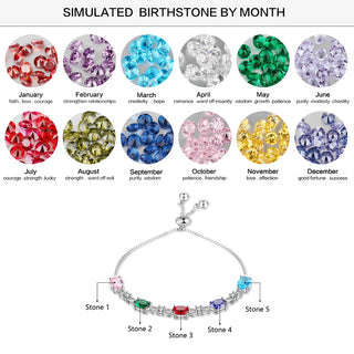 Custom Birthstone Bracelet