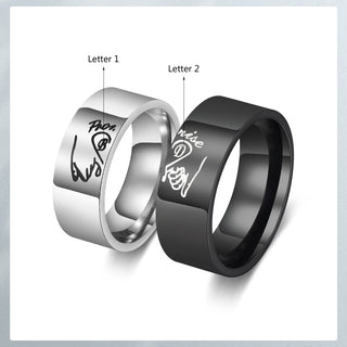 Custom Stainless Steel Couple Ring