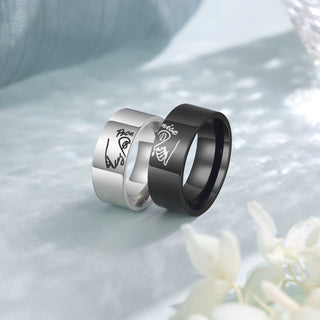 Custom Stainless Steel Couple Ring