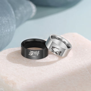 Custom Stainless Steel Couple Ring