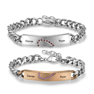 Custom Name Couple Bracelet