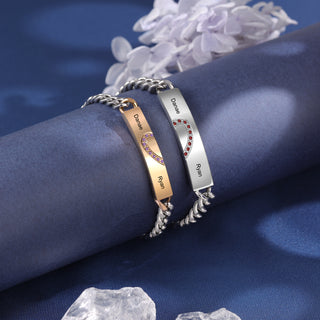 Custom Name Couple Bracelet