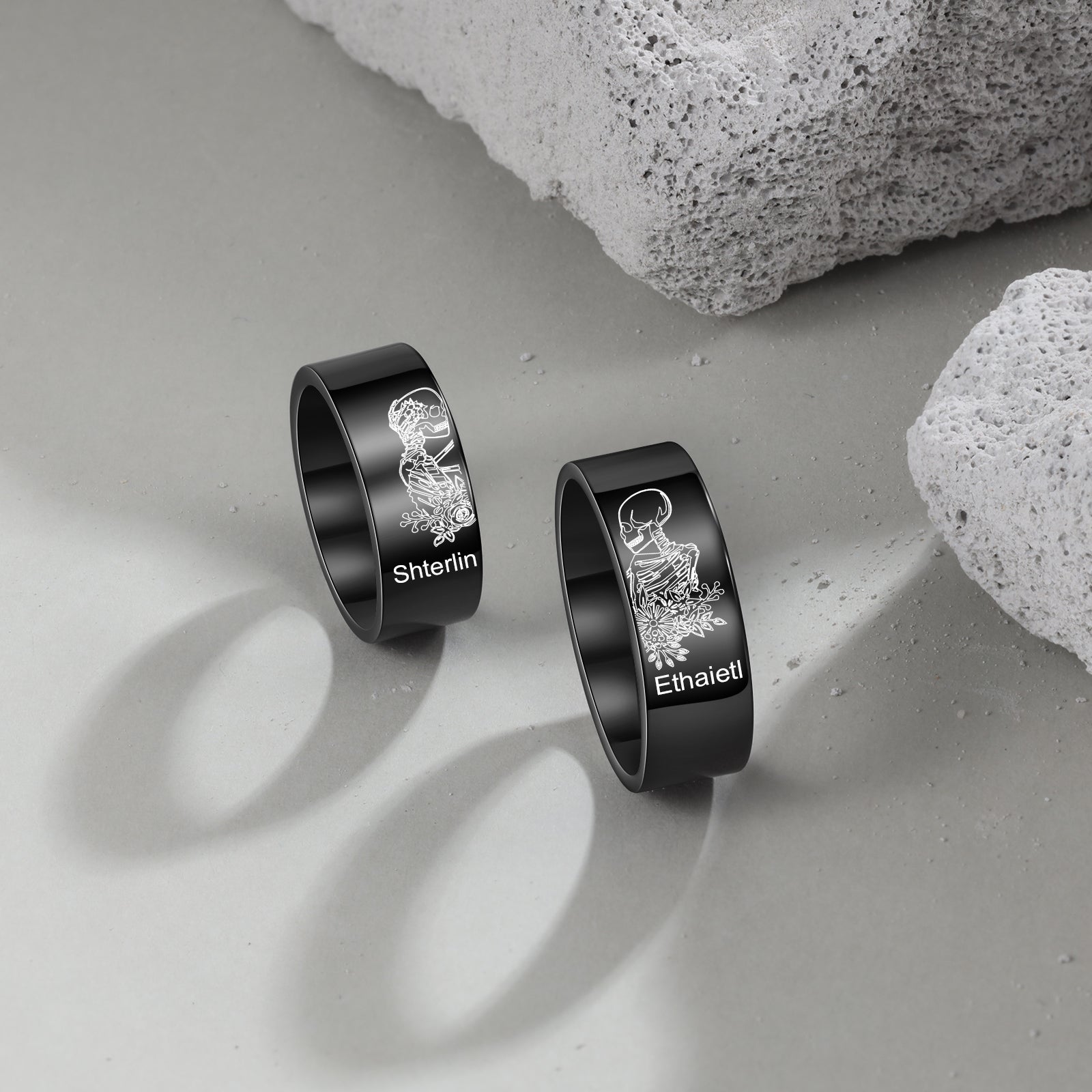 Custom Stainless Steel Couple Ring