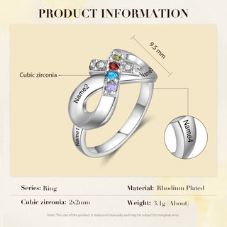 Personalized Cross Ring