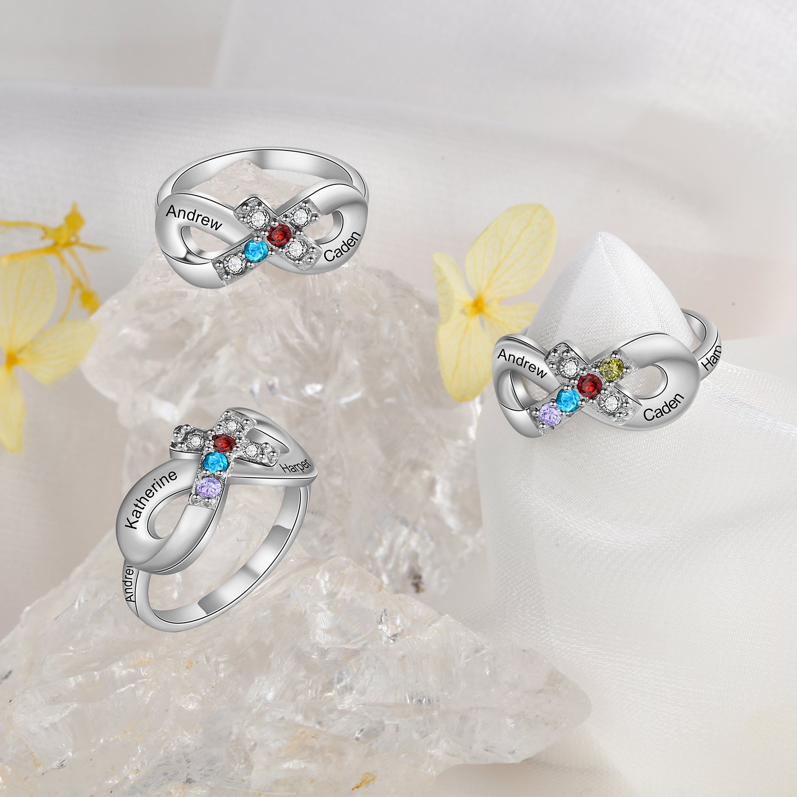 Personalized Cross Ring