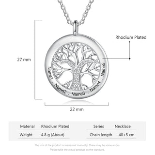 Custom Name Family Tree Neckace