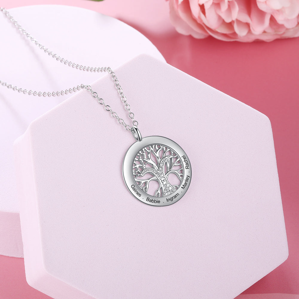 Custom Name Family Tree Neckace