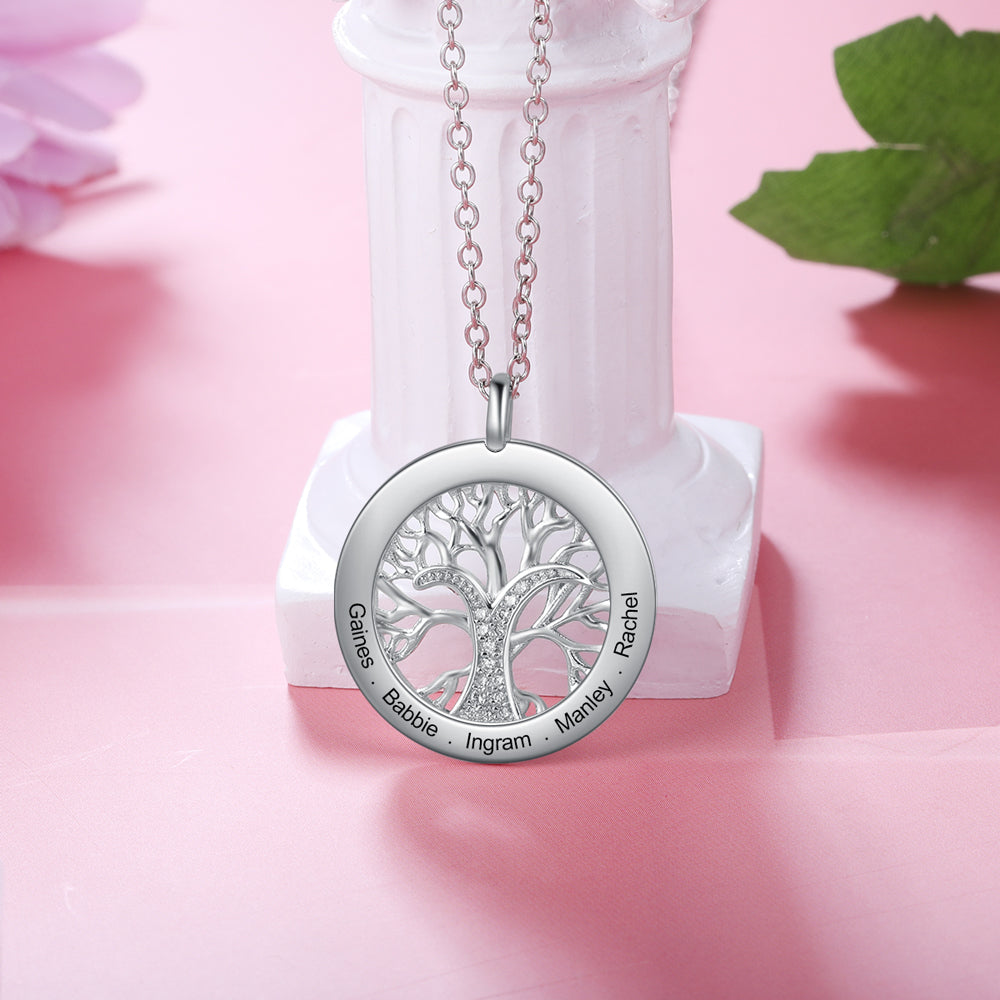 Custom Name Family Tree Neckace