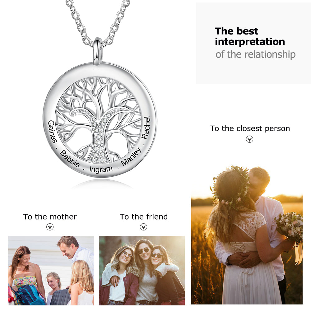 Custom Name Family Tree Neckace