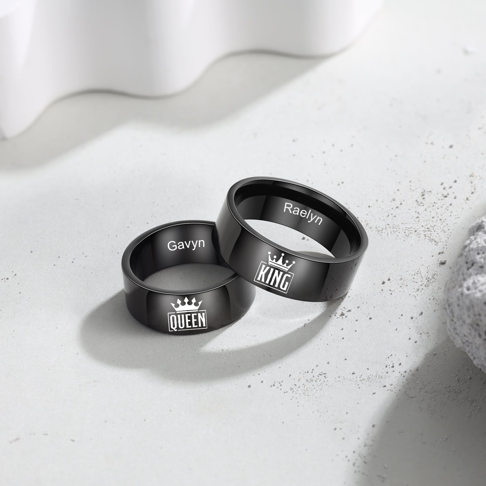Custom Stainless Steel Couple Ring