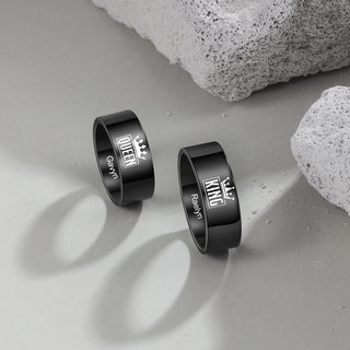 Custom Stainless Steel Couple Ring